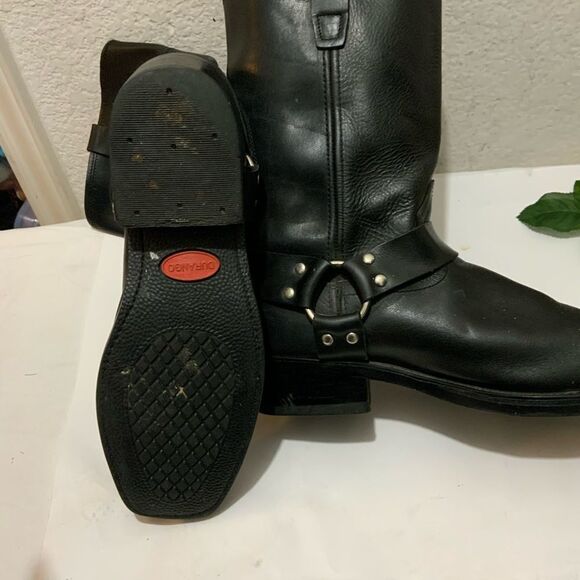 Durango Mens Biker Boot Black 11" Harness, Black, Size 10EE - Picture 8 of 13